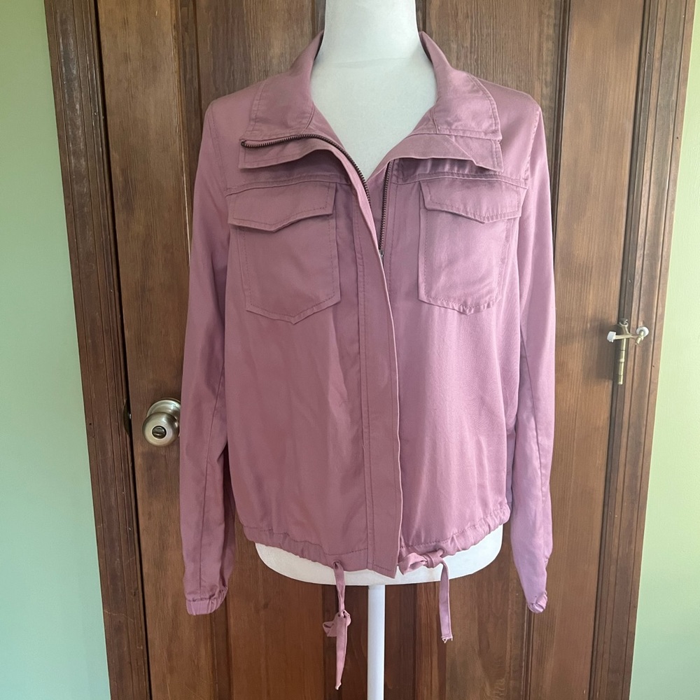 LOFT Dusty Rose Utility Jacket